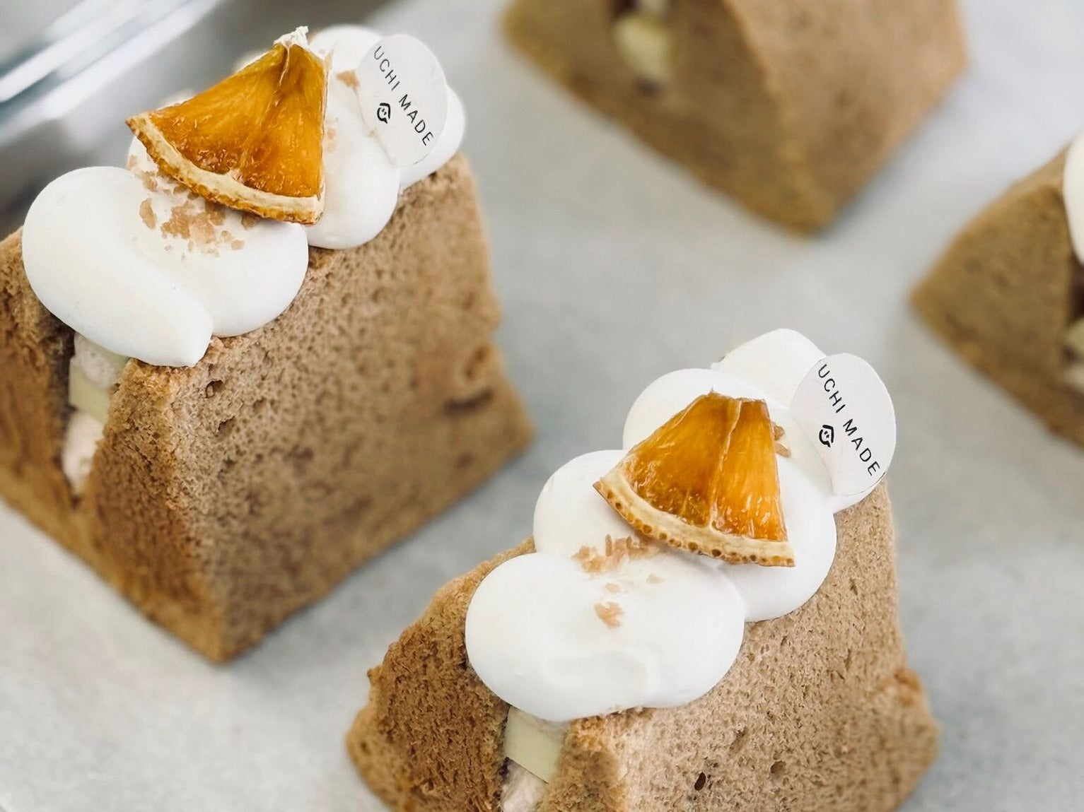 香橙奶酪伯爵茶戚風 | Earl Grey Tea Chiffon with Orange Pudding Chiffon