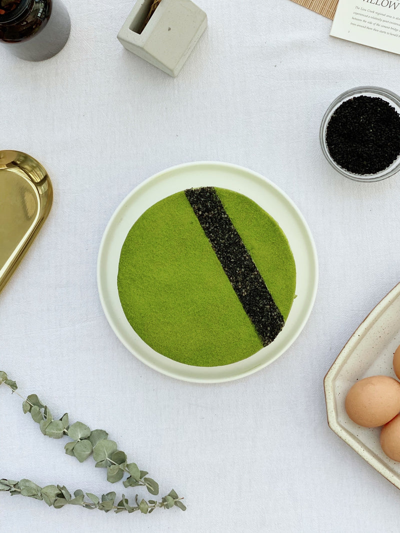 抹茶黑芝麻蛋糕丨Matcha Sesame Cake